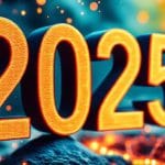 Sodoben dizajn spletne strani z elementi, kot so mobilna optimizacija, hitrost nalaganja, umetna inteligenca, varnost in dostopnost za leto 2025.